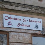 Cedule pro Cukrárnu a kavárnu Svitava