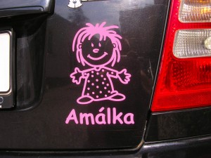 Samolepka Dítě v autě