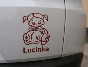 Samolepka Dítě v autě