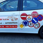 Polep vozidla autoškoly - polep auta Ivančice