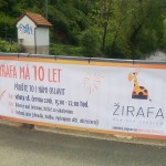 Reklamní plachta RC Žirafa