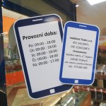 Polep prodejny ve vestibulu metra, Praha - Opatov