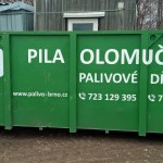 Reklamní polep přepravních kontejnerů na dřevo, Brno