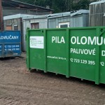 Reklamní polep přepravních kontejnerů na dřevo, Brno