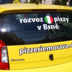 Polep auta Škoda Citigo pro brněnskou pizzerii