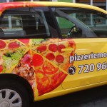 Polep auta Škoda Citigo pro brněnskou pizzerii