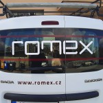 Polep flotily vozidel firmy ROMEX
