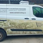Reklamní polep dodávky ŠLP Křtiny
