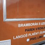 Reklamní polep pojízdného prodejního stánku Brno