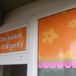 Polep výlohy Brno - Obchůdek u Viktorky